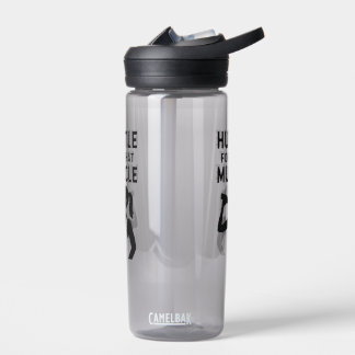 Hustle for That Muscle – Motivational Fitness Water Bottle