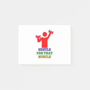 Hustle for that muscle The best gym gifts Post-it Notes