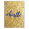 Hustle Gold Texture Spiral Notebook