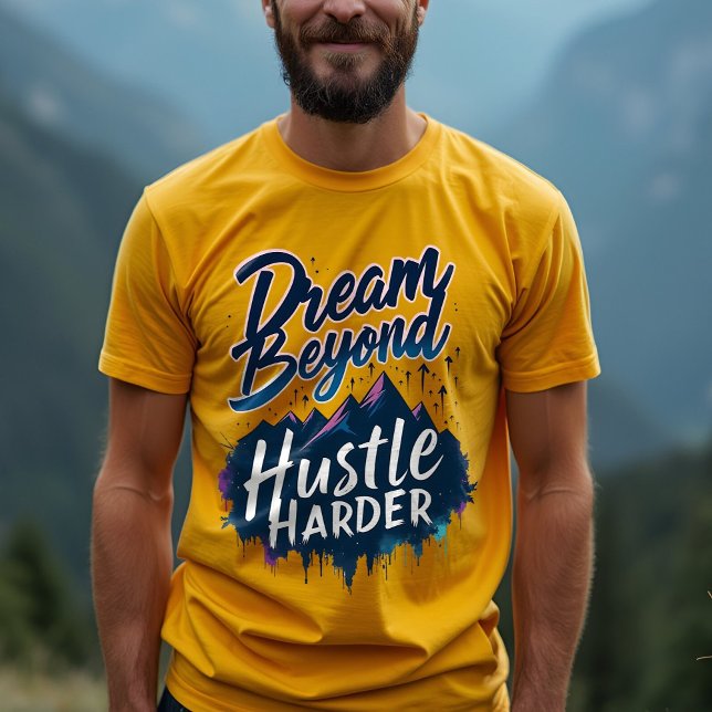 Hustle Harder, Achieve Goals - Positive Mindset T-Shirt (Creator Uploaded)