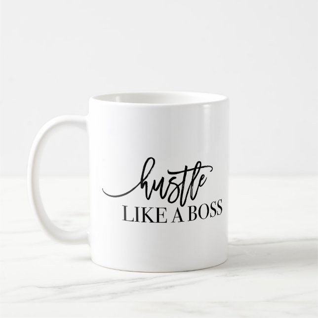 Hustle Like A Boss Coffee Mug (Left)