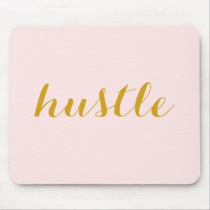 Hustle Mousepad Pink & Gold