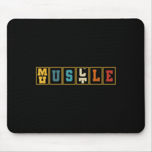 Hustle Muscle Odometer Weightlifting Gym Motivatio Mouse Pad