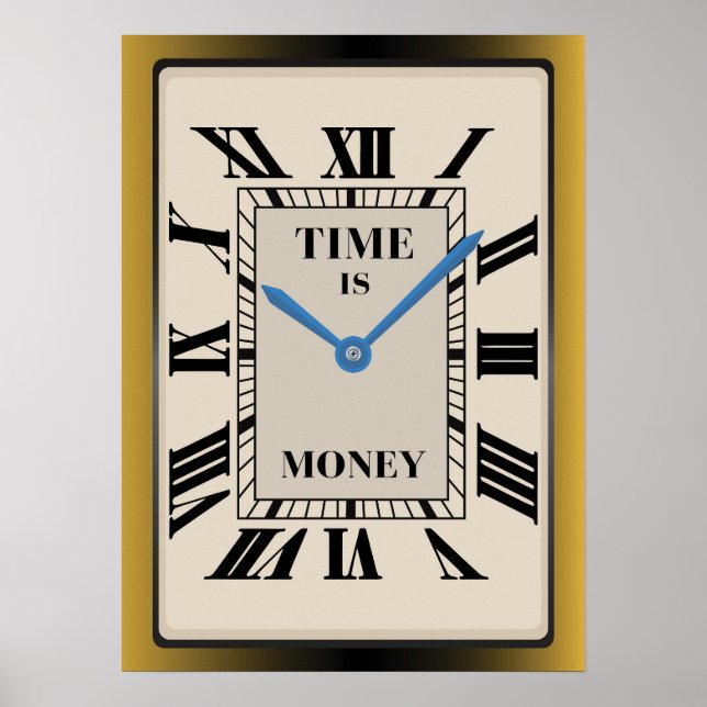 Hustle O'Clock: The Entrepreneur's Motivation Post Poster (Front)