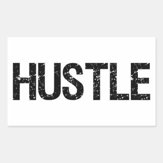 Hustle Rectangular Sticker