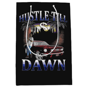 Hustle Till Dawn - Urban Design Medium Gift Bag