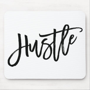 Hustle Trendy Lettering Mouse Pad