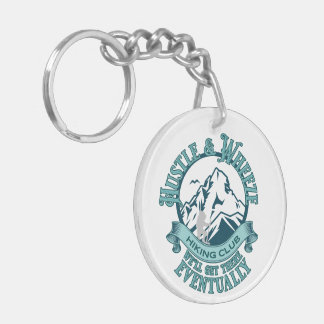 Hustle & Wheeze Hiking Club  Key Ring