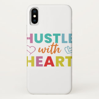 Hustle with Heart iPhone X Case