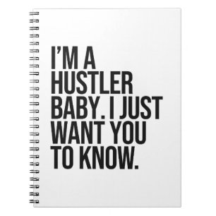 Hustler quote notebook