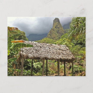 Hut in Iao Valley State Park, Maui, Hawaii Postcard