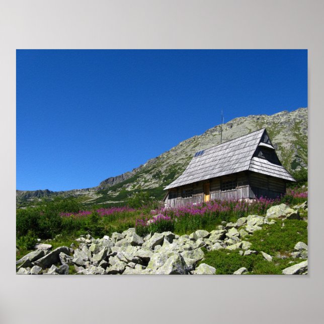 Hut in the Five Ponds Valley, Tatras Poster (Front)