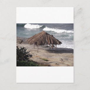 Hut On the Beach Postcard