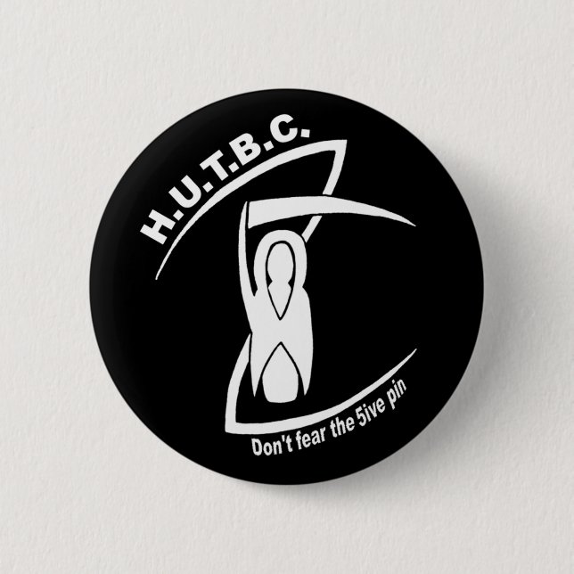 HUTBC 2009-10 Logo (Pin) 6 Cm Round Badge (Front)