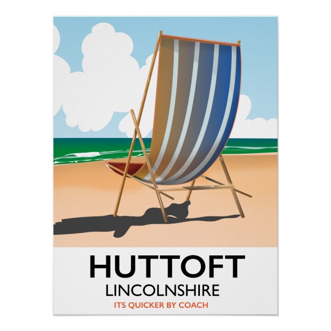 Huttoft seaside travel poster. poster (Front)