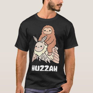 Huzzah bigfoot sasquatch mothman funny cryptid T-Shirt