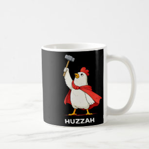 Huzzah Chicken Templar Funny Hammer Meme Novelty Q Coffee Mug
