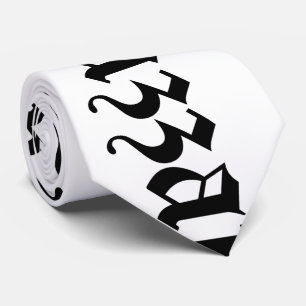 Huzzah! {Mediaeval Typography} Tie