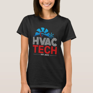 HVAC 2023 Graduation Certification as HVAC Tech T-Shirt