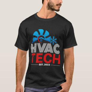 HVAC 2023 Graduation Certification as HVAC Tech T-Shirt