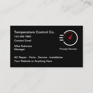 HVAC Air Conditioning Services Business Cards