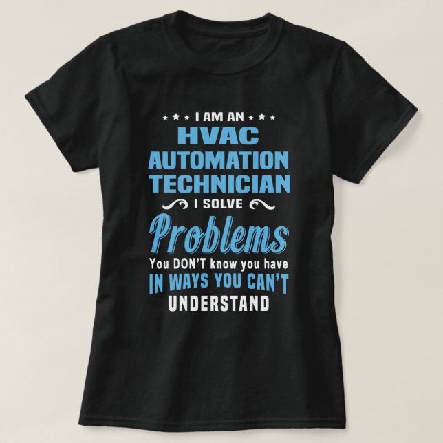 HVAC Automation Technician T-Shirt (Design Front)