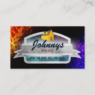 HVAC Graphic Design Business Cards