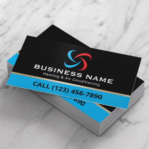 HVAC Heating & Air Conditioning Professional Business Card