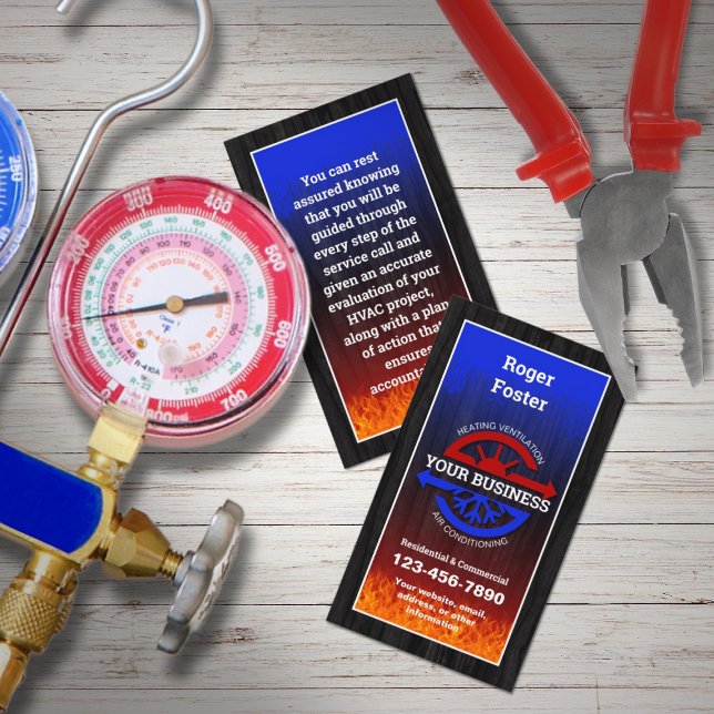 HVAC Heating and Air Business Card (Creator Uploaded)