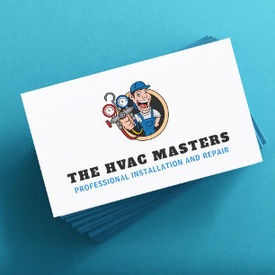 HVAC Heating Cooling AC Heat Service Business Card