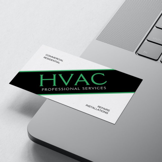HVAC Heating & Cooling Professional Business Card (Creator Uploaded)