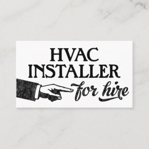 HVAC Installer Business Cards - Cool Vintage