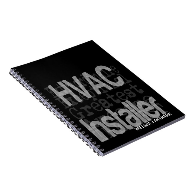 HVAC Installer Extraordinaire CUSTOM Notebook (Right Side)