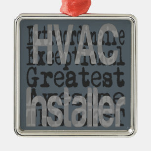 HVAC Installer Extraordinaire Metal Tree Decoration