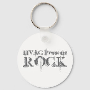 HVAC Persons Rock Key Ring