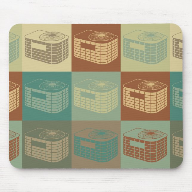HVAC Pop Art Mouse Pad (Front)