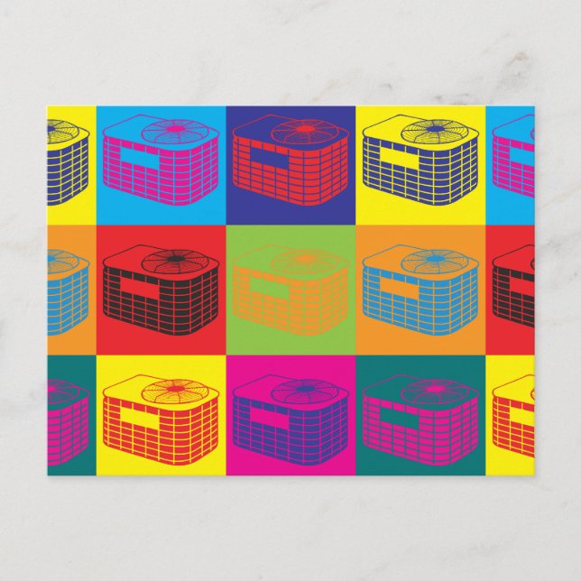HVAC Pop Art Postcard (Front)