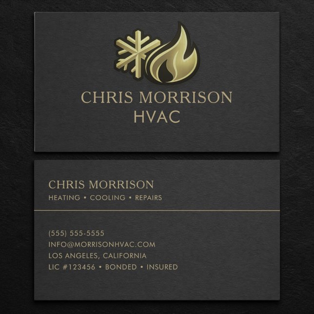 HVAC Professional Business Card (Creator Uploaded)