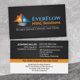 HVAC Services  Business Card