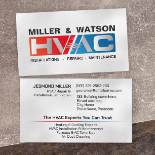 HVAC Services Business Card