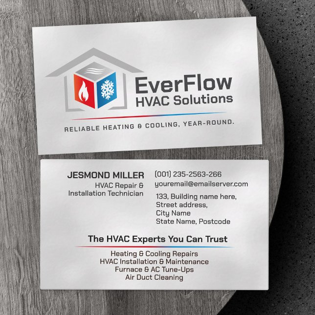 HVAC Services  Business Card (Creator Uploaded)