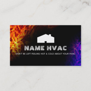 HVAC Slogans Business Cards