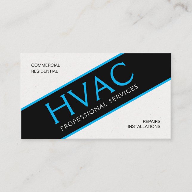 HVAC Standard, 3.5" x 2.0" Business Card (Front)