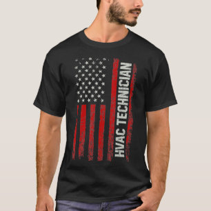 HVAC Technician american flag hvac _1  T-Shirt