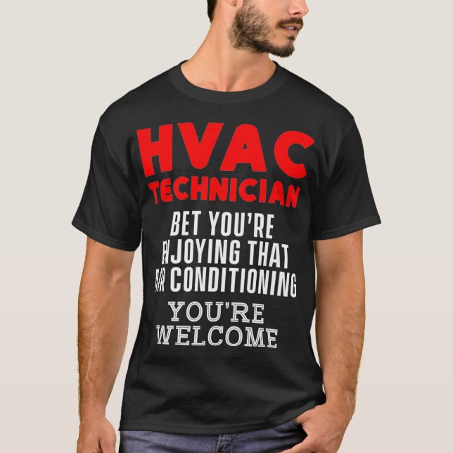 HVAC Technician Funny HVAC Tech Premium _14  T-Shirt (Front)