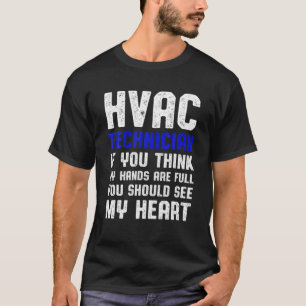 HVAC Technician Heart Funny HVAC Tech T-Shirt