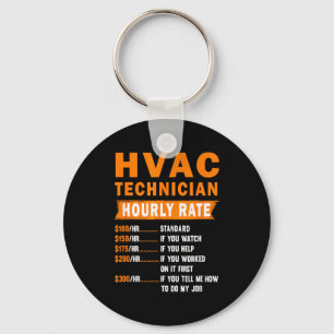 Hvac Technician Hourly Rate Funny Hvac Mechanic Sa Key Ring
