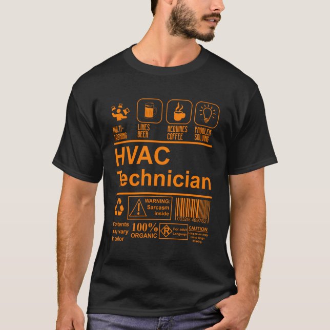 Hvac Technician Maintenance Hvac T-Shirt (Front)