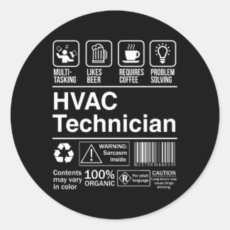 Hvac Technician Product Label