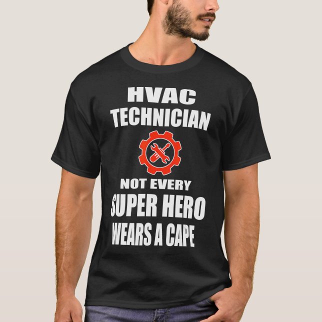 HVAC Technician T Shirt Gift Heating  Cooling Repa (Front)
